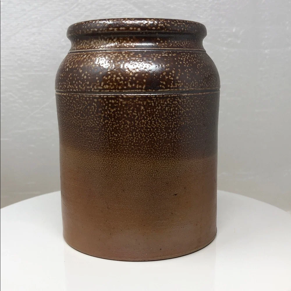 Vintage Salt Glazed Stoneware Jar 5” - Picture 3 of 11